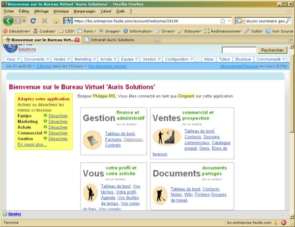 SaaS Entreprise Facile