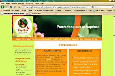 Agence de communication � Brest Papillon D�co & Com